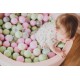 Suchy basen dla dziecka 90x40 cm + 200 piłek - różowy