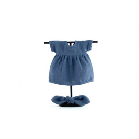 Zestaw: sukienka i opaska dla lalki Navy Blue ROZMIAR 38