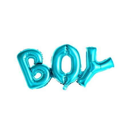 Balon foliowy Boy, 67x29cm, niebieski (1 karton / 50 szt.)
