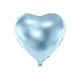 Balon foliowy Serce 45cm - błękitny