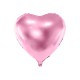 Balon foliowy Serce, 45cm, jasny róż (1 karton / 50 szt.)