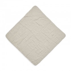 Jollein - Ręcznik kąpielowy z kapturem 75 x 75 cm Cotton NOUGAT