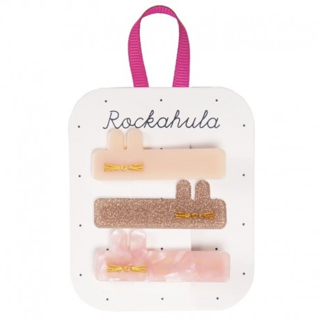Rockahula Kids - 3 spinki do włosów Acrylic Bunny