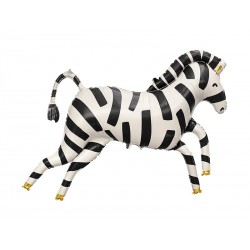 Balon foliowy Zebra, 115x85 cm, mix