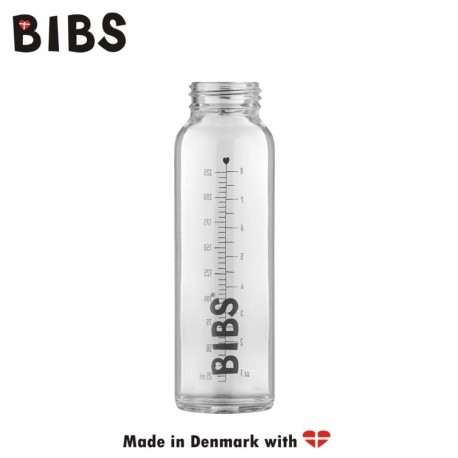 BIBS - Antykolkowa Butelka Szklana dla Niemowląt 225 ml