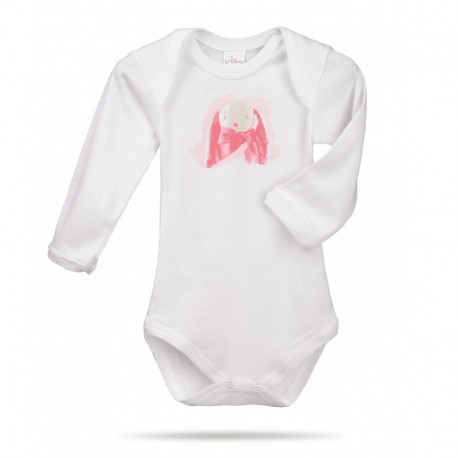 Lait Baby Organic Body Long Sleeve Rose the Bunny 6 m+