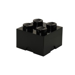 Pojemnik w kształcie klocka LEGO 4 - czarny