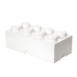 Pojemnik w kształcie klocka LEGO 8 - biały