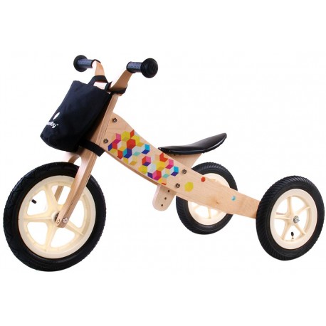 Rowerek biegowy dla dziecka Twist 2w1 pompowane koła - Cubic