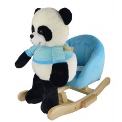 Panda na biegunach z niebieskim fotelikiem - nowa konstrukcja