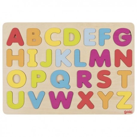 Goki Puzzle kolorowy alfabet na nauki liter