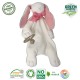 Maud N Lil Rose The Bunny Comforter Organiczny Mięciutki Pocieszyciel dou dou z łapką na smoczek