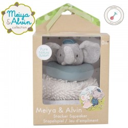 Meiya & Alvin - Alvin Elephant Stacker with Squicker and Teethers