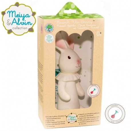 Meiya & Alvin - Havah Bunny Organic Rubber Squeaker