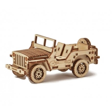 Drewniane puzzle 3D Jeep