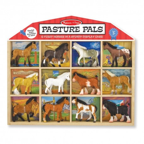 Figurki koni rasowych – Zestaw 12 sztuk